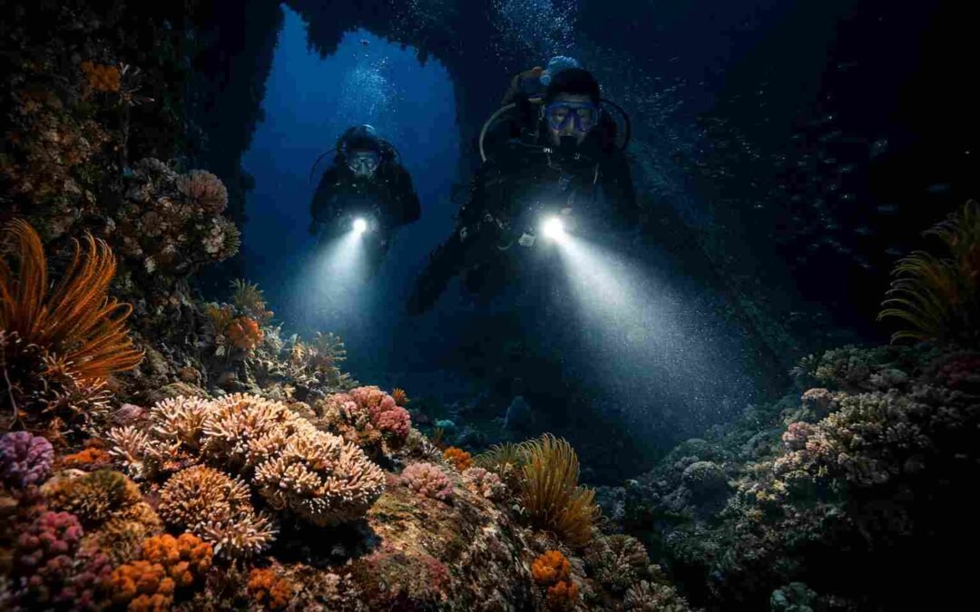 Night Diving in Amed
