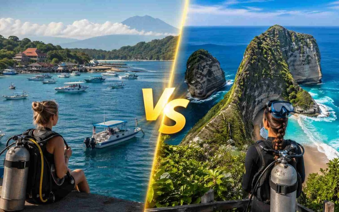 Padang Bai vs Nusa Penida for Beginners