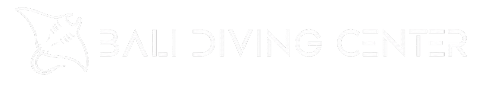Bali Diving Center Logo White
