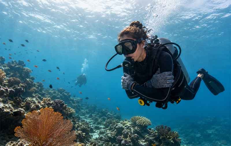 Staying Warm Underwater in Bali